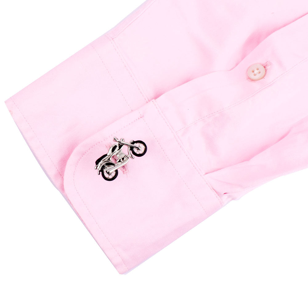 Davidson Silver Bike Cufflinks