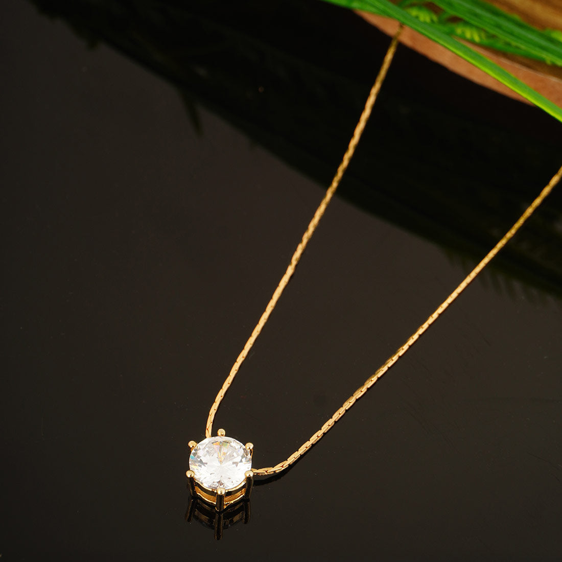 Diamond Pendant Gold Chain Necklace