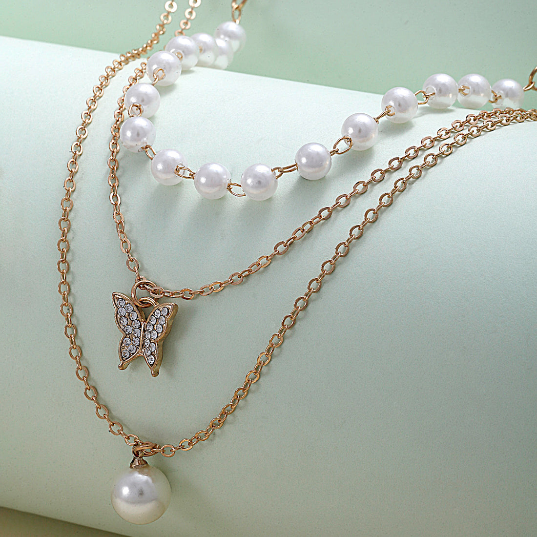 Farasha Layered Pearl Necklace