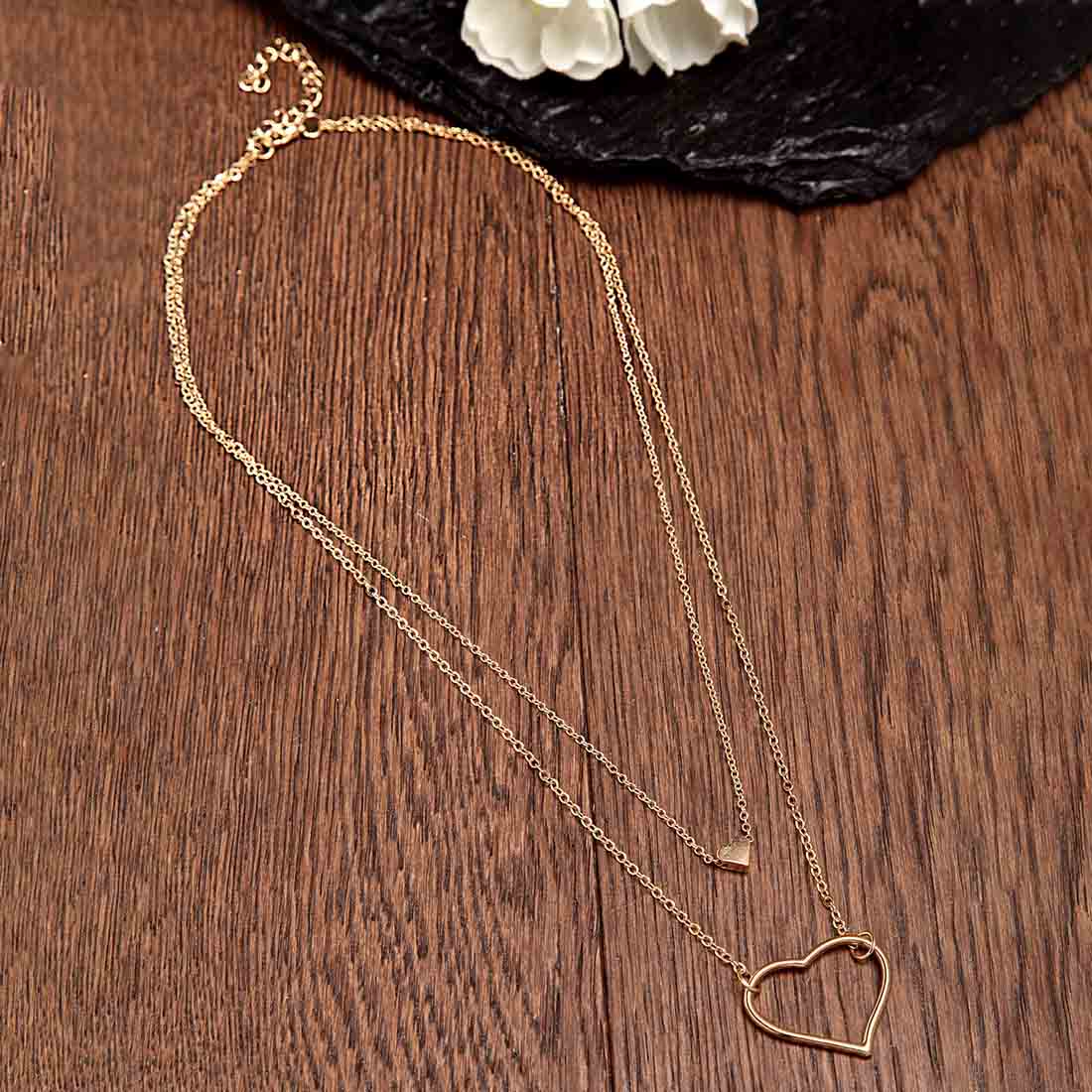 Ferosh Heart Layered Necklace