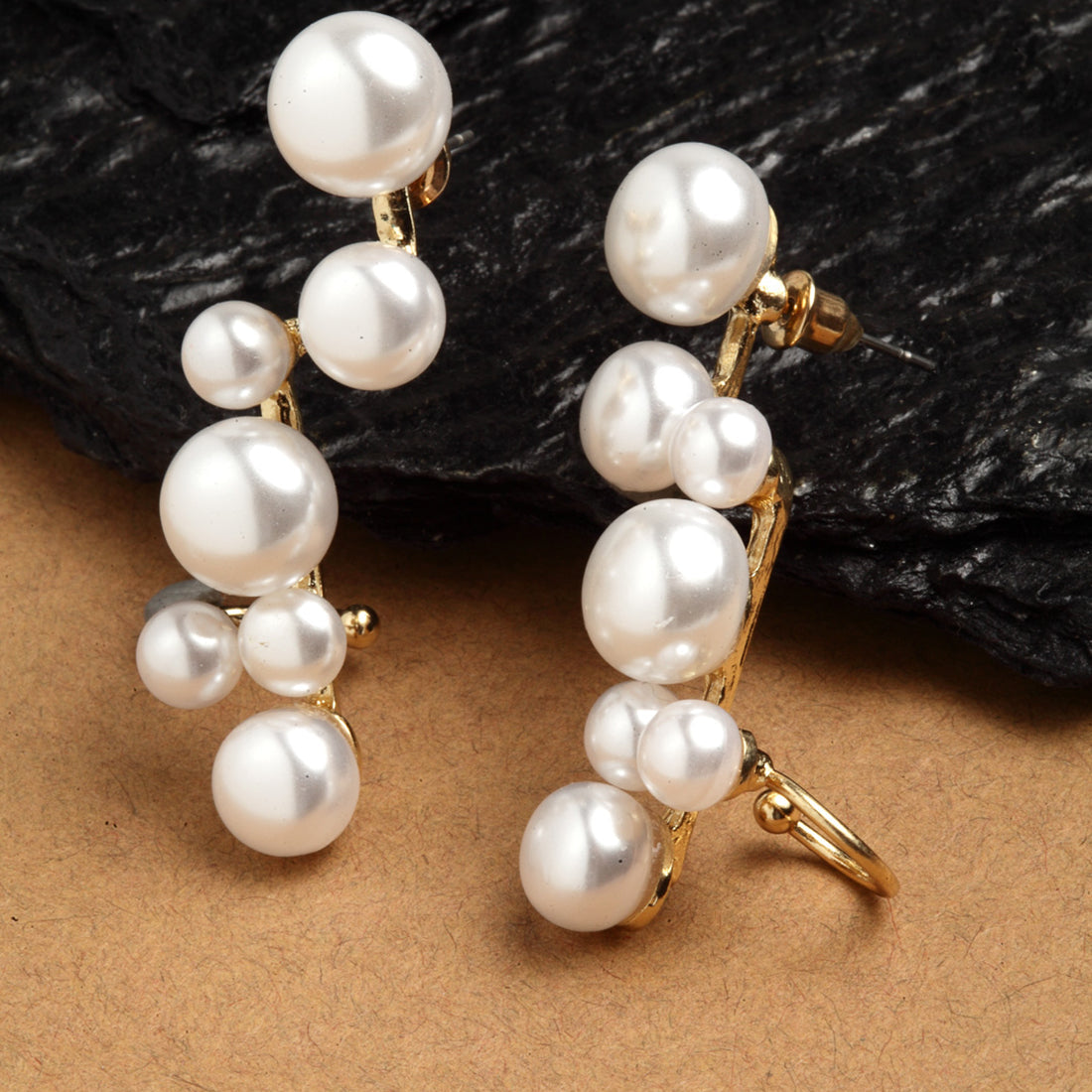 Ferosh Pearl Jacket Earrings