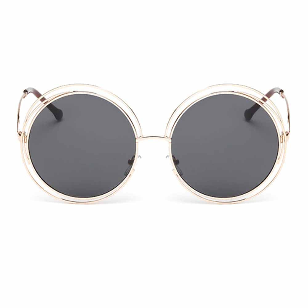 Funky Black Concentric Sunglasses