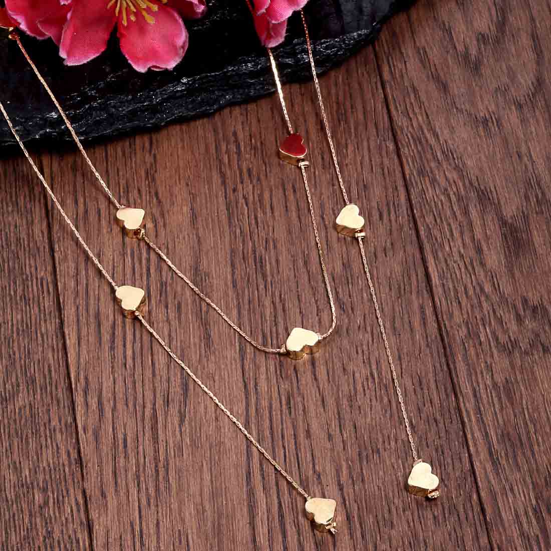 Gia Rose Golden Hearts Layered Necklace