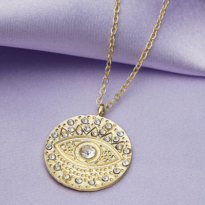 Gold Evil Eye Necklace