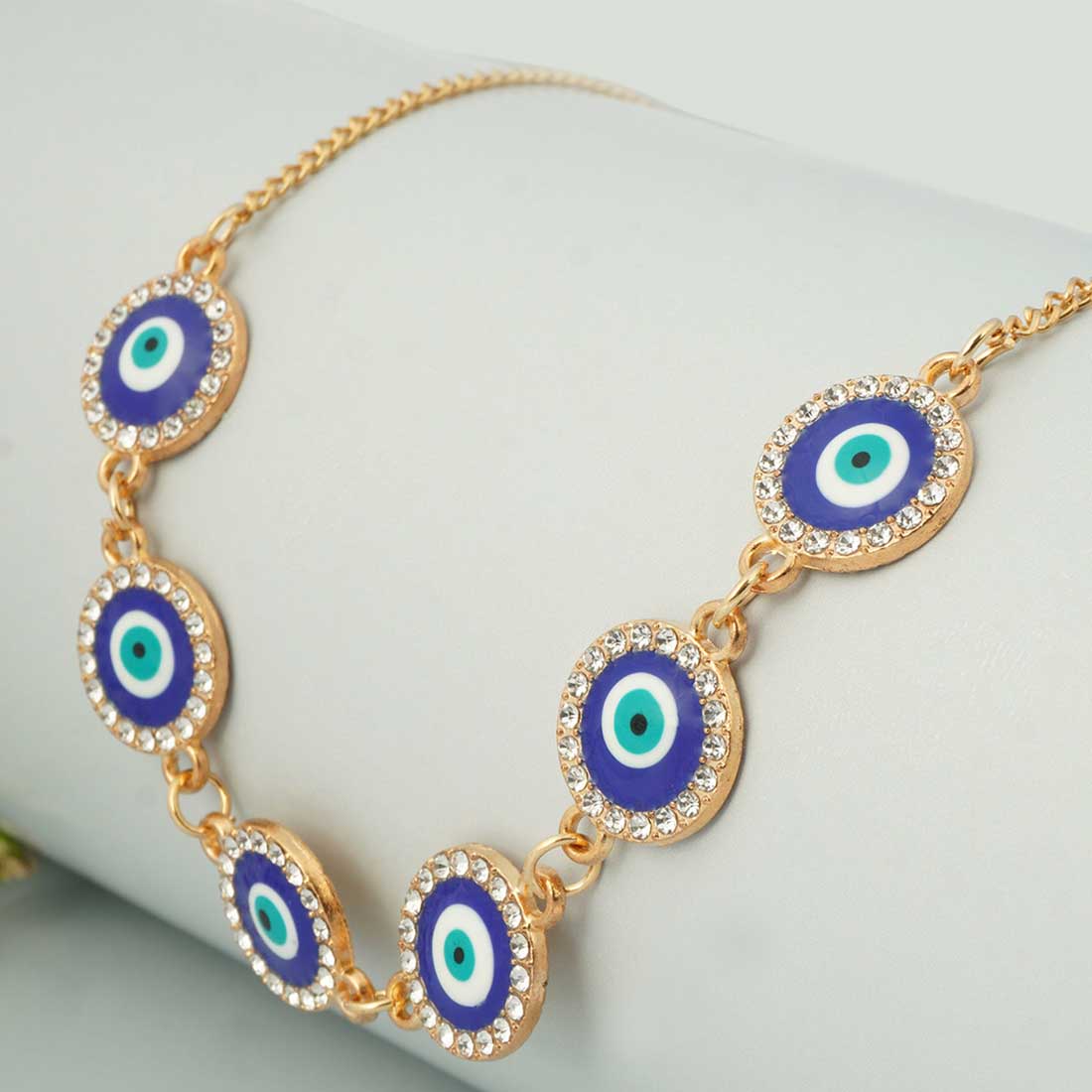 Gold Evil Eye String Necklace