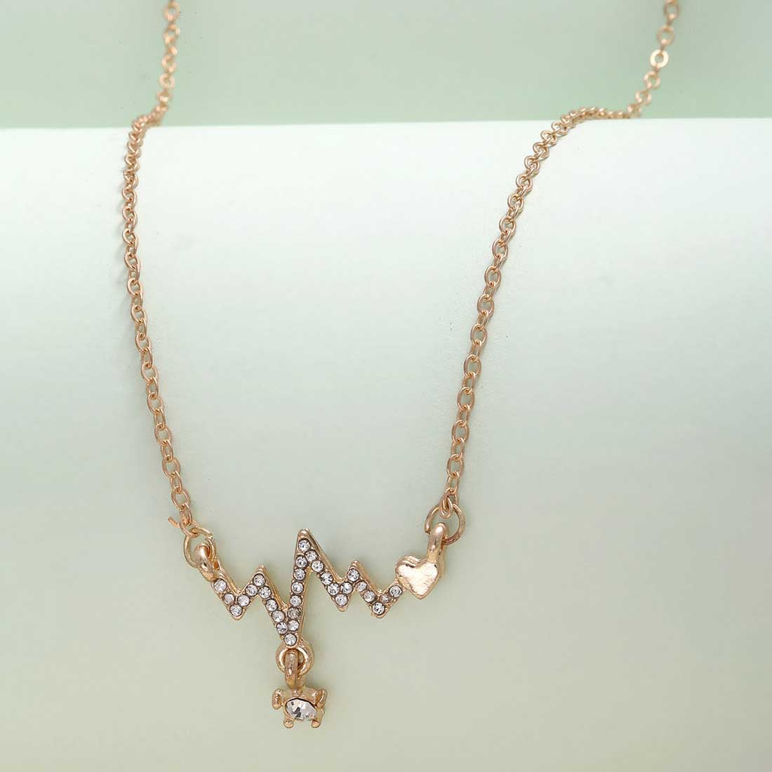 Gold Heartbeat Necklace