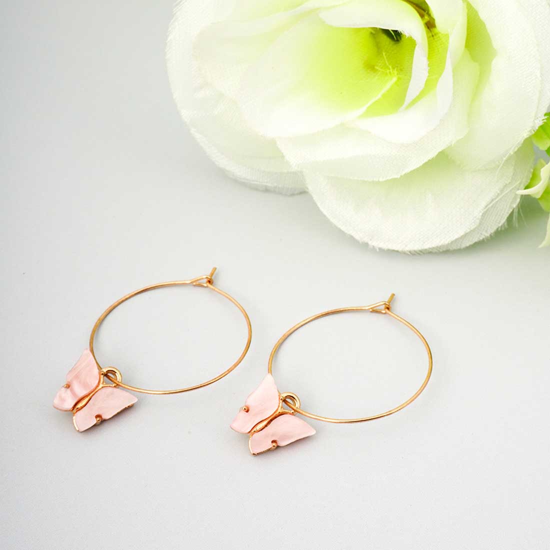 Gold-Toned Classic Hoop Earrings