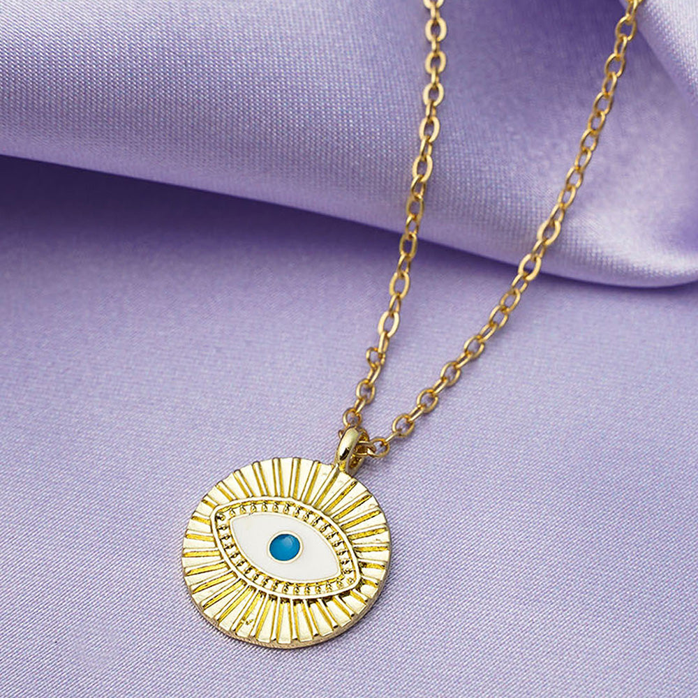 Golden Evil Eye Necklace