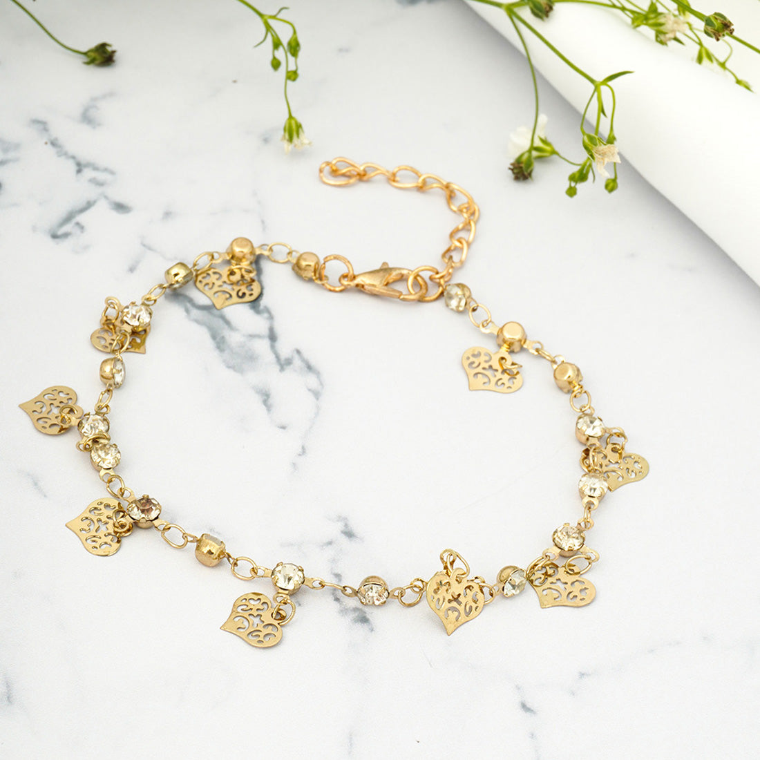 Golden Heart Bracelet