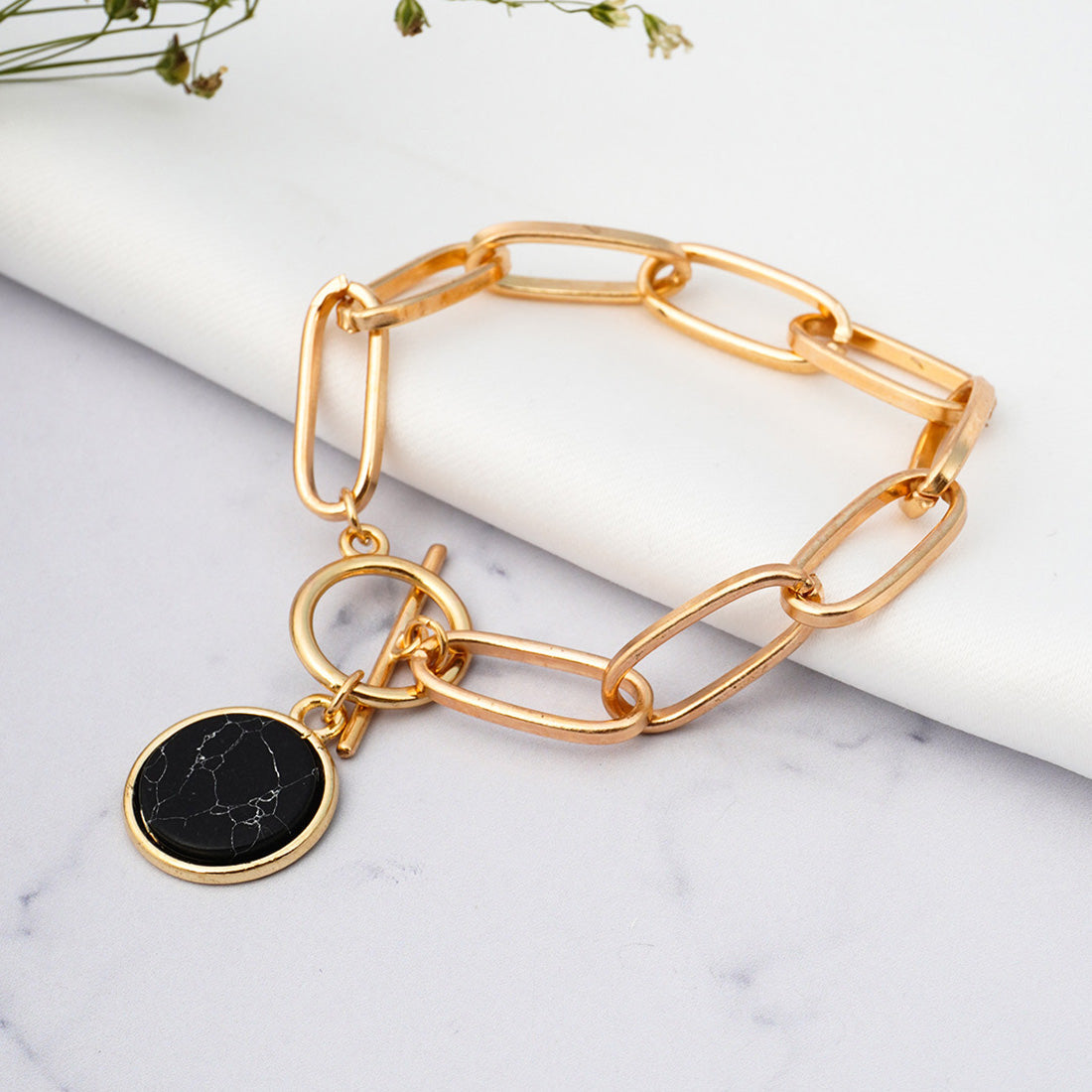 Golden Marble Bracelet