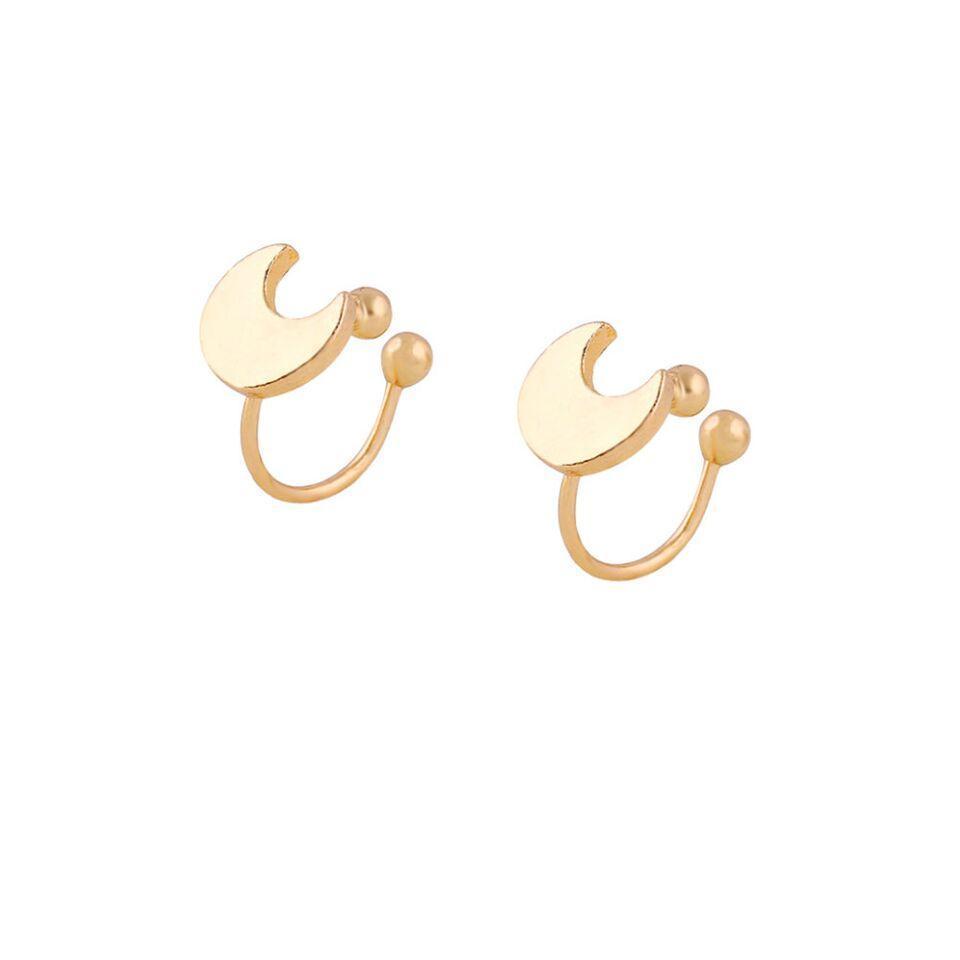 Golden Moon Earclip