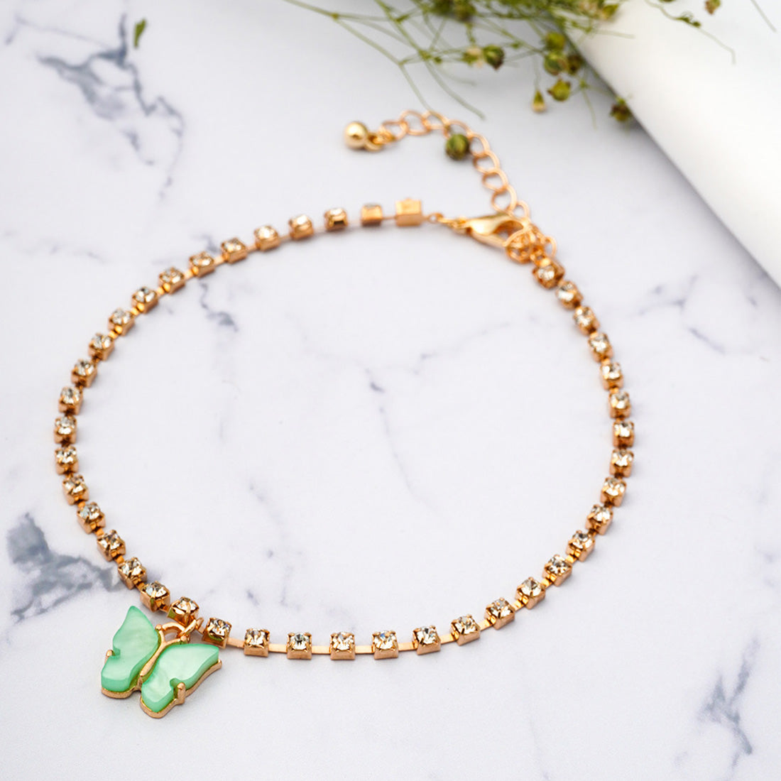 Golden Lock Anklet