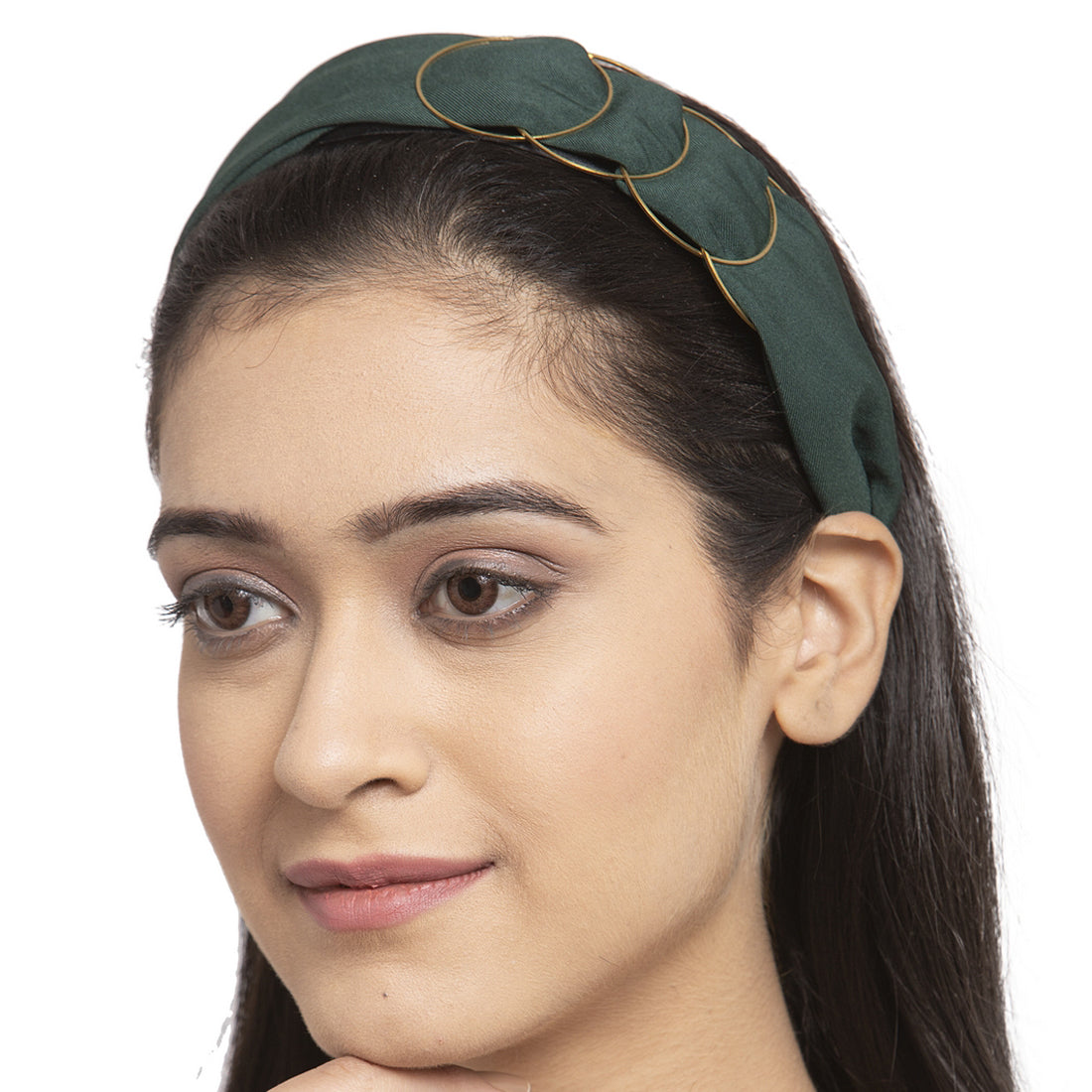 Green Multiple Rings Hairband