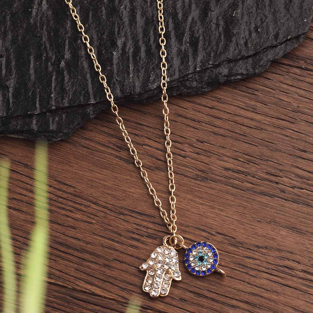 Hamsa Evil eye pendant