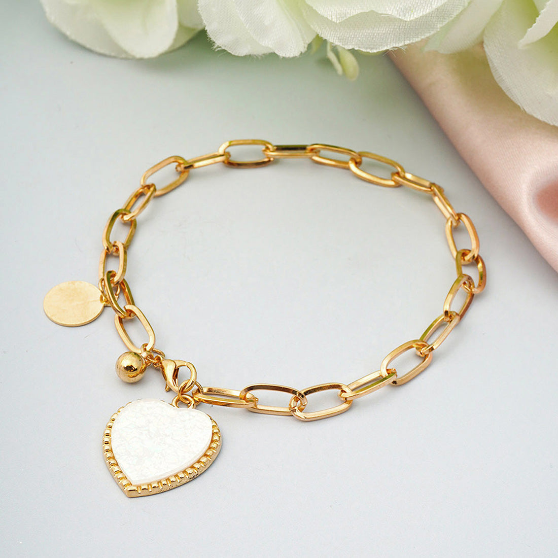 Heart Charm Bracelet