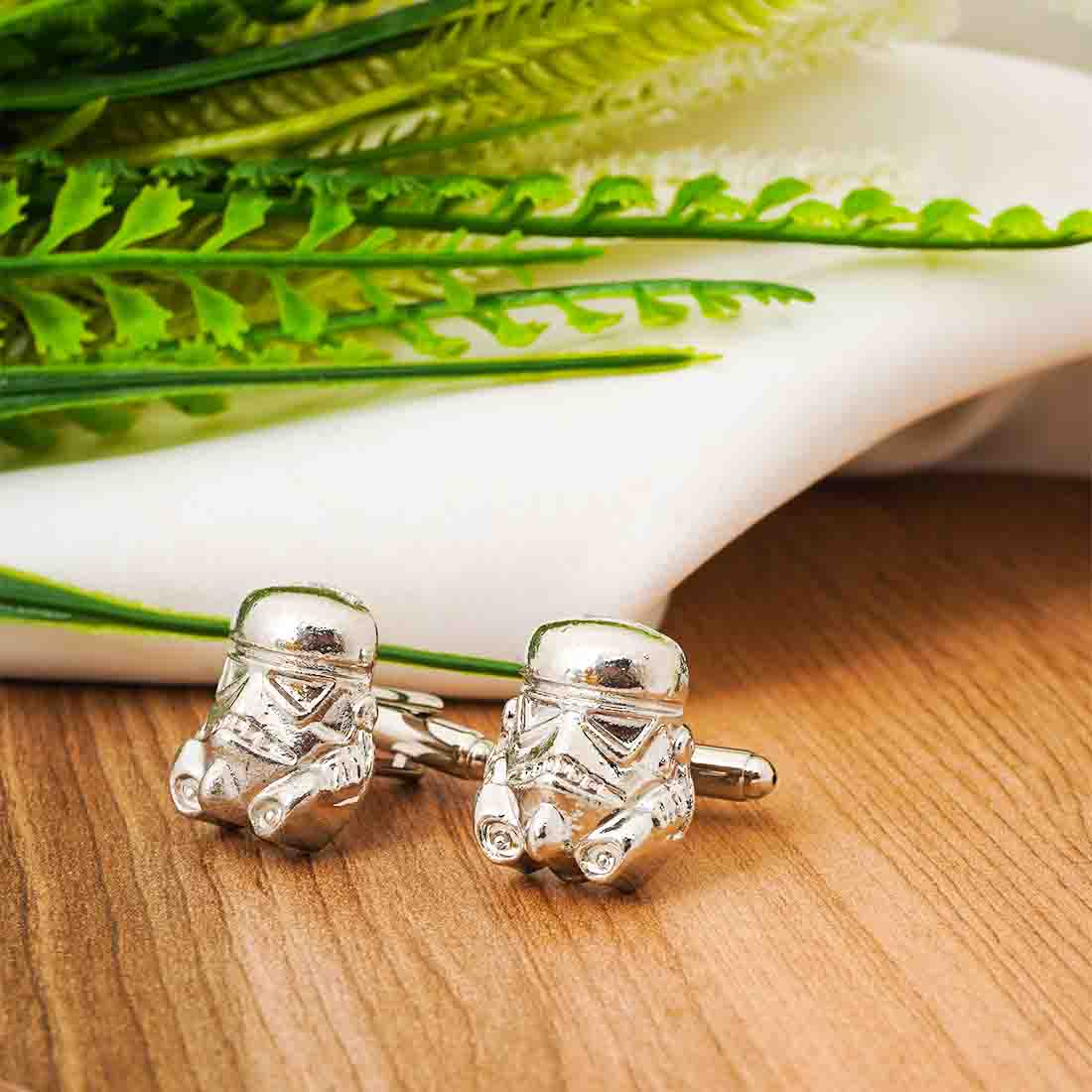 Hovan Silver Masked Cufflinks