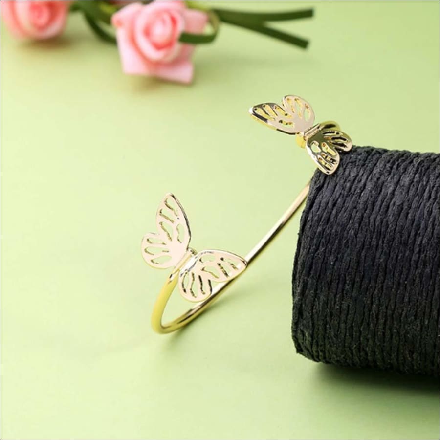 Jenica Butterfly Gold Cuff Bracelet for Women