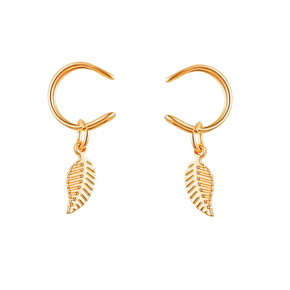 Juniper Golden Leaf Ear Clip
