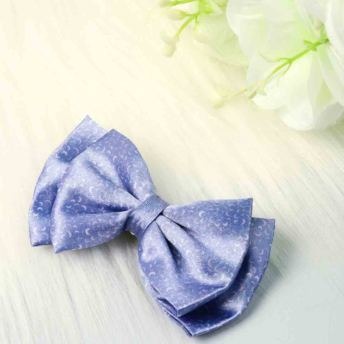 Lavender Moon Print Bow Hairclip