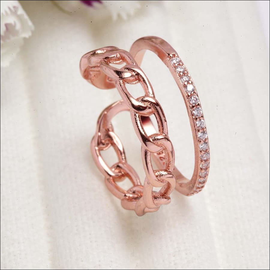 Layered Knoted Rose Gold Ring