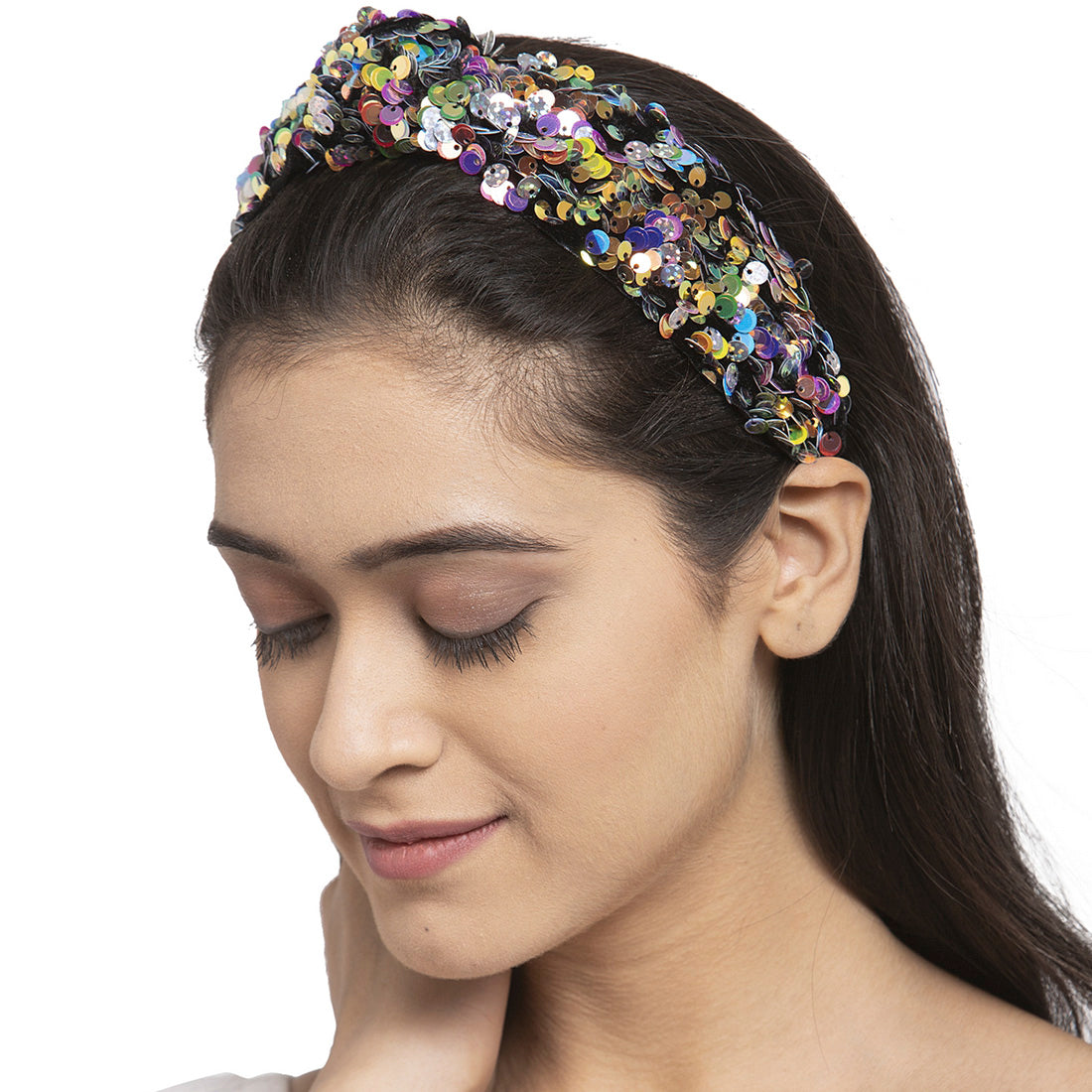 light pink multiple pearls Hair band