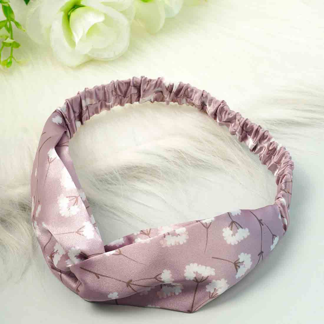 Lilac Floral Knotted Hairband