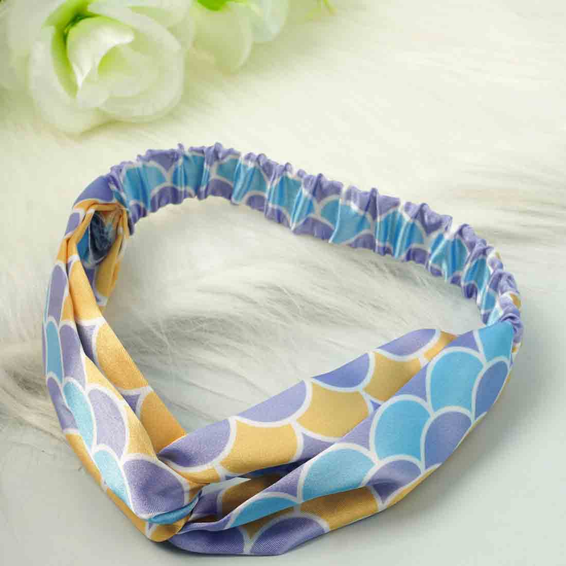 Lively Scale Print Knotted Hairband