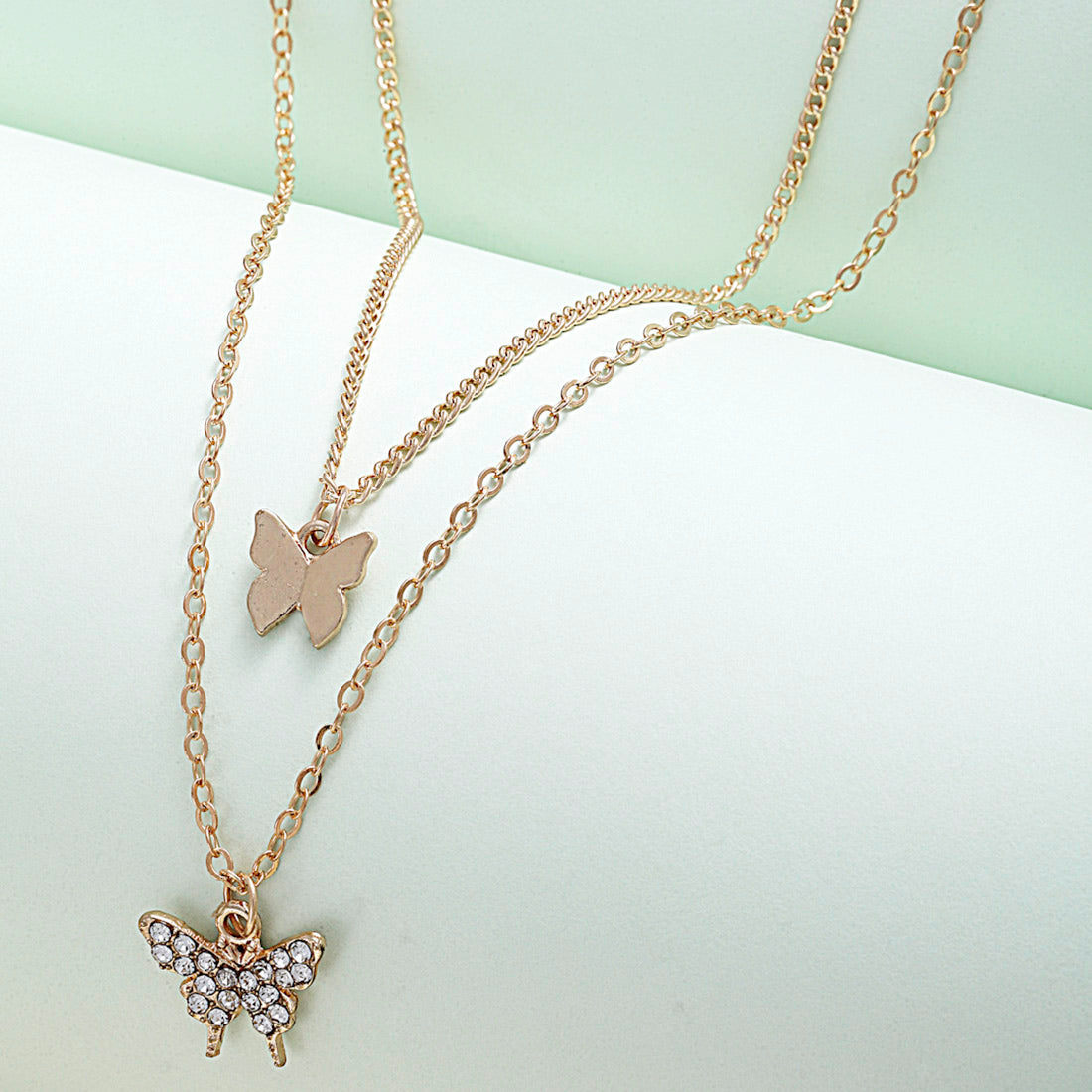 Lucid Butterfly Layered Necklace