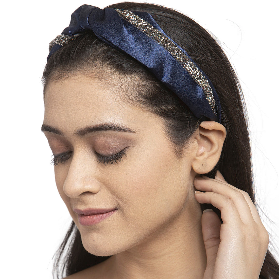 Luxury Blue Stones Hair Band