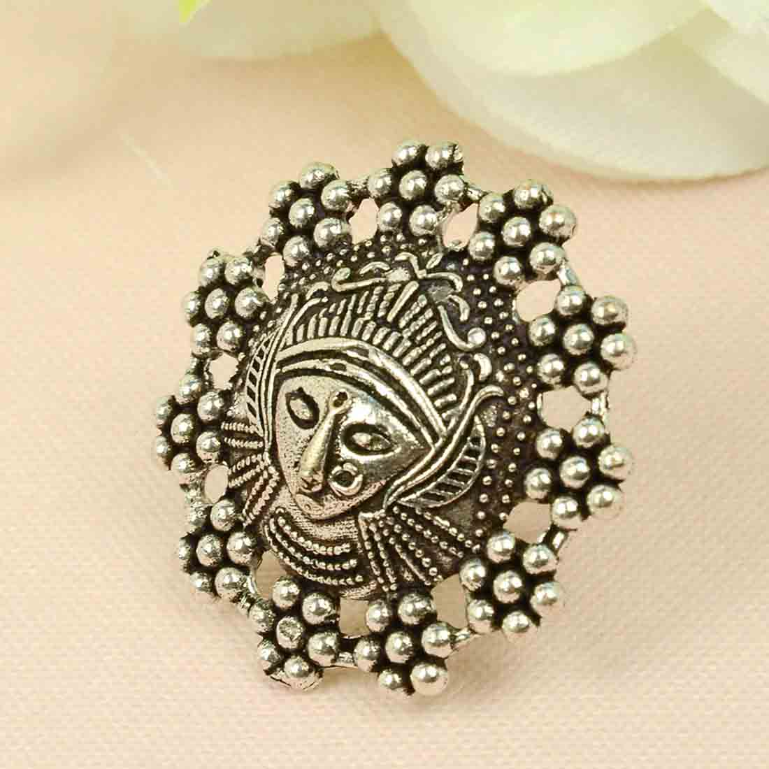Mandala Art Woman ring