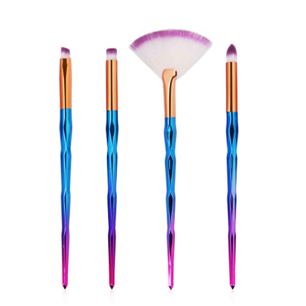 Metallic Magic Highlighting 4 MakeUp Brush Set