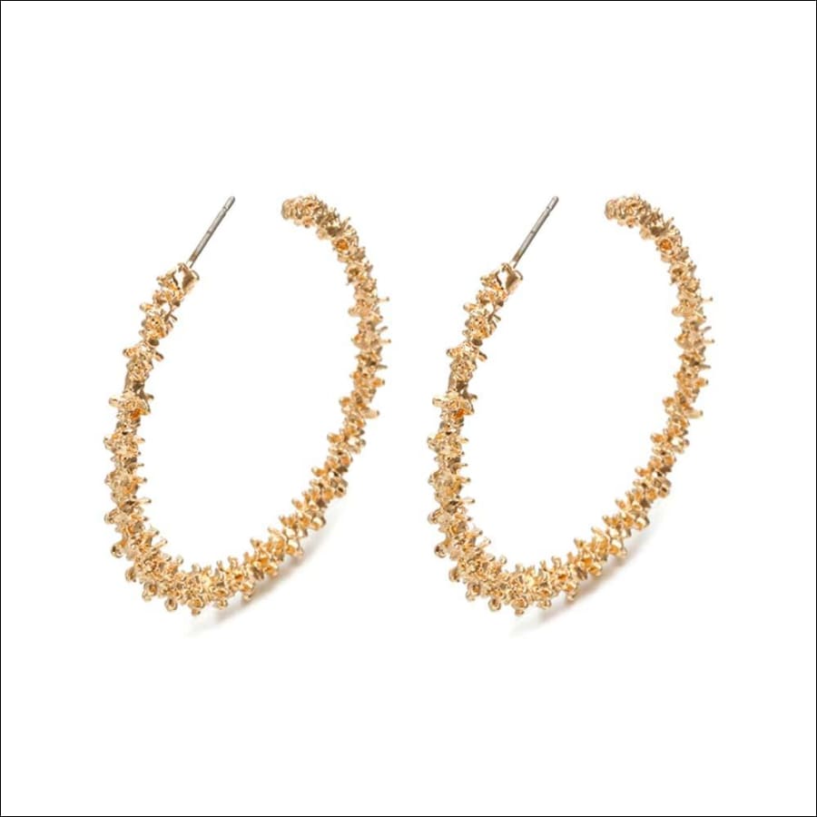 Nicasia Golden Confetti Hoop Earrings