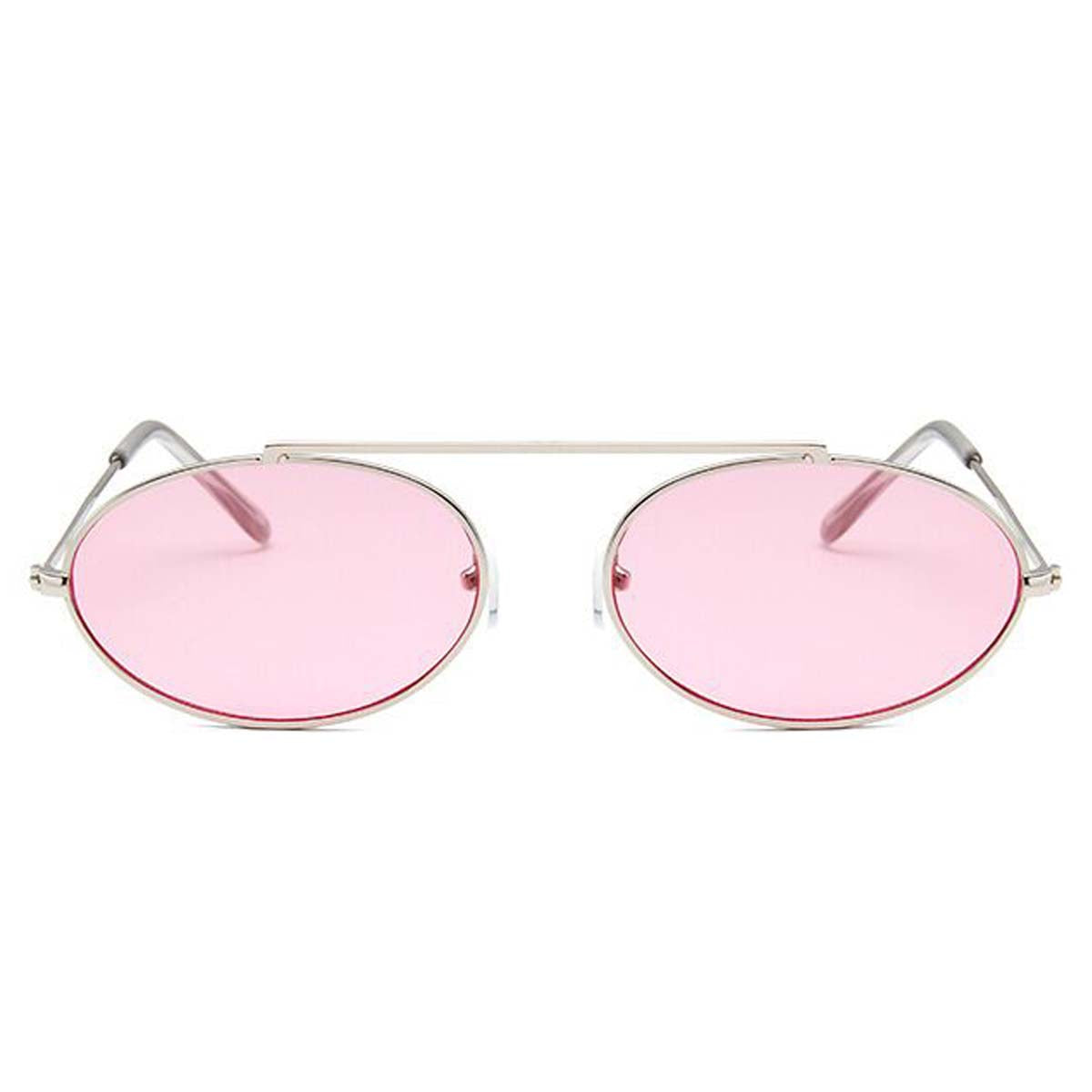 Oval pink aviators shades
