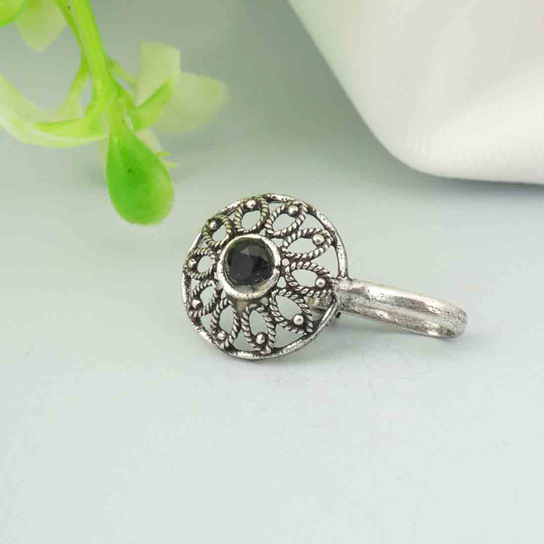 Oxidised Silver Tone Nosepin