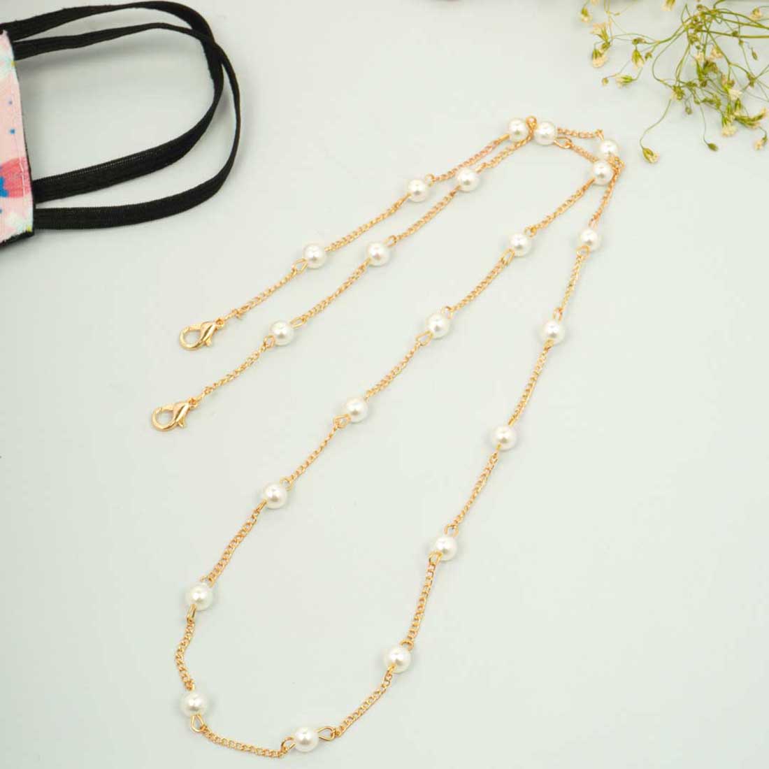 Pearl Beaded Mask Chain