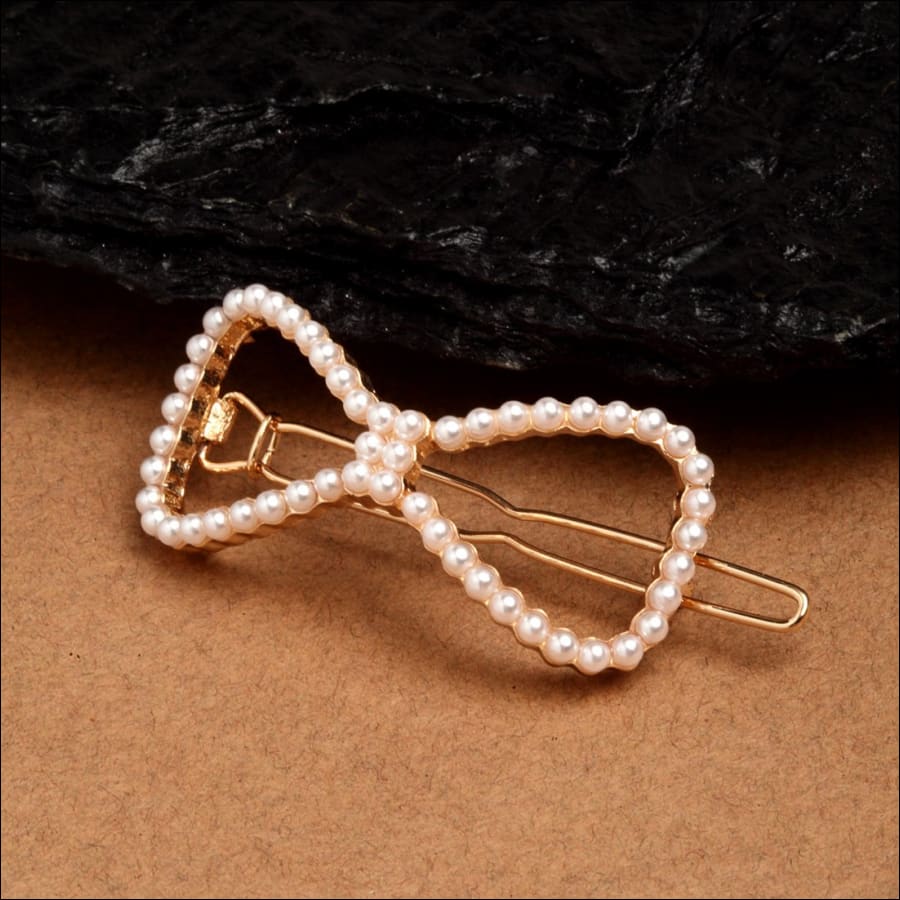 Pearl Bow Hairpin