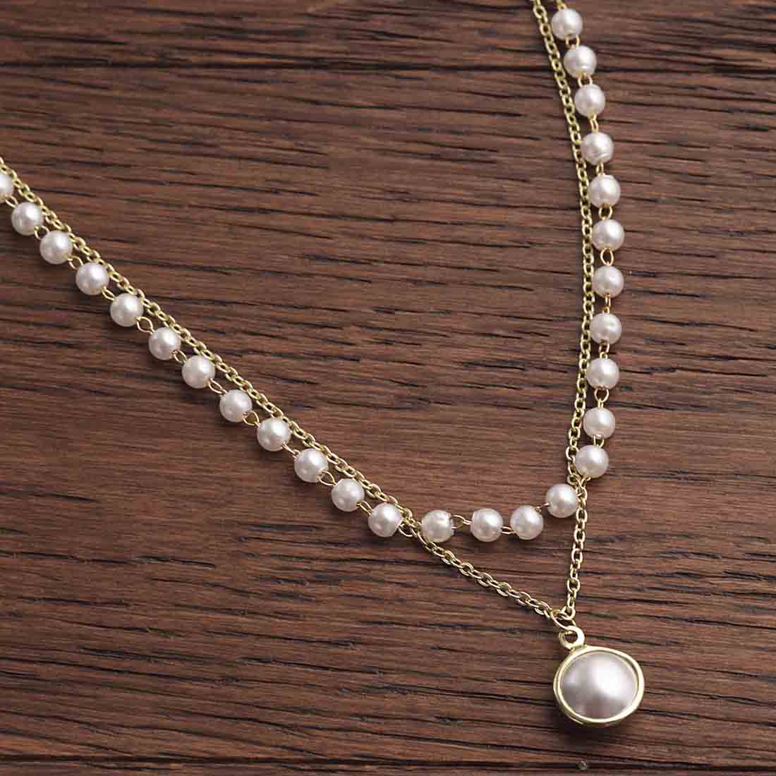 Pearl Layered Choker necklace