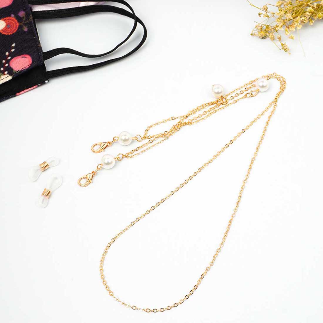 Pearl Layered End Mask Chain
