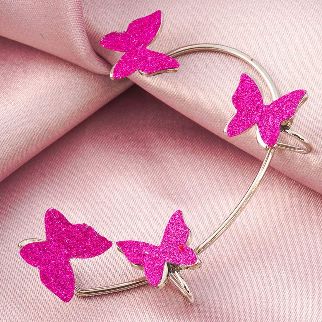 PINK BUTTERFLY EAR CUF