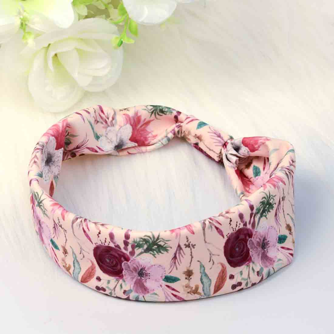 Pink Rose Floral Hairband