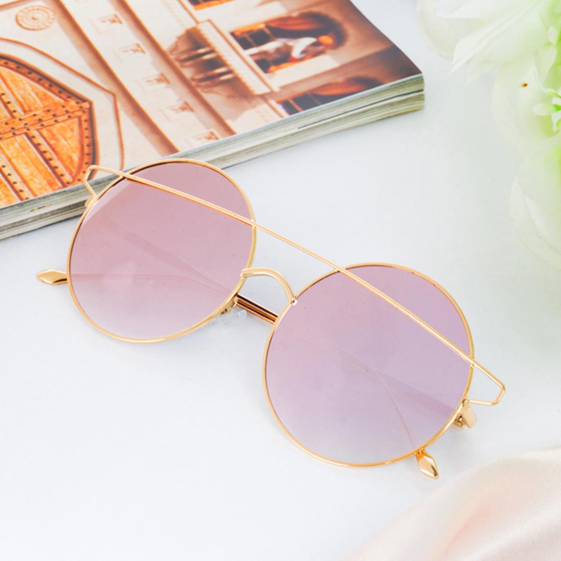 Pink Toned Round Shades