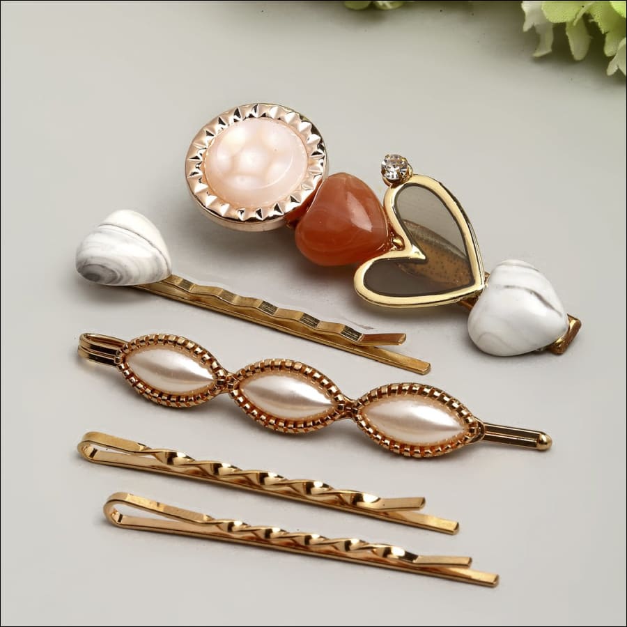 Pricilla Heart Hair Pins