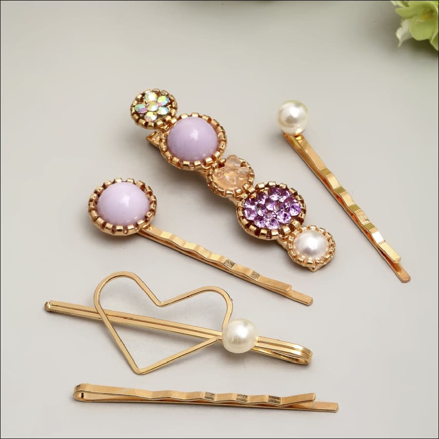 Pricilla Lilac Hair Pin Set