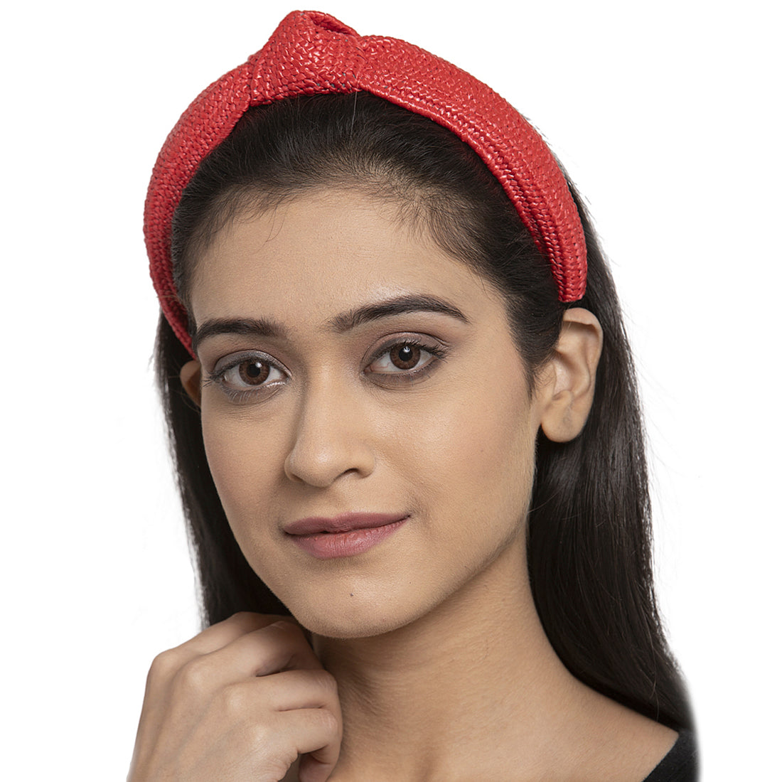 red Classy Knitted Hairband
