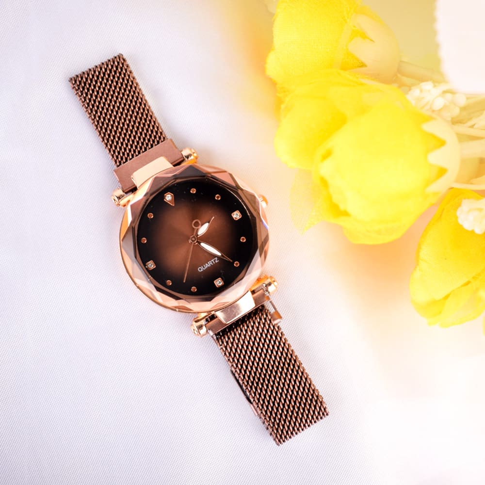 Ricarda Brown Magnetic Strap Queen Watch