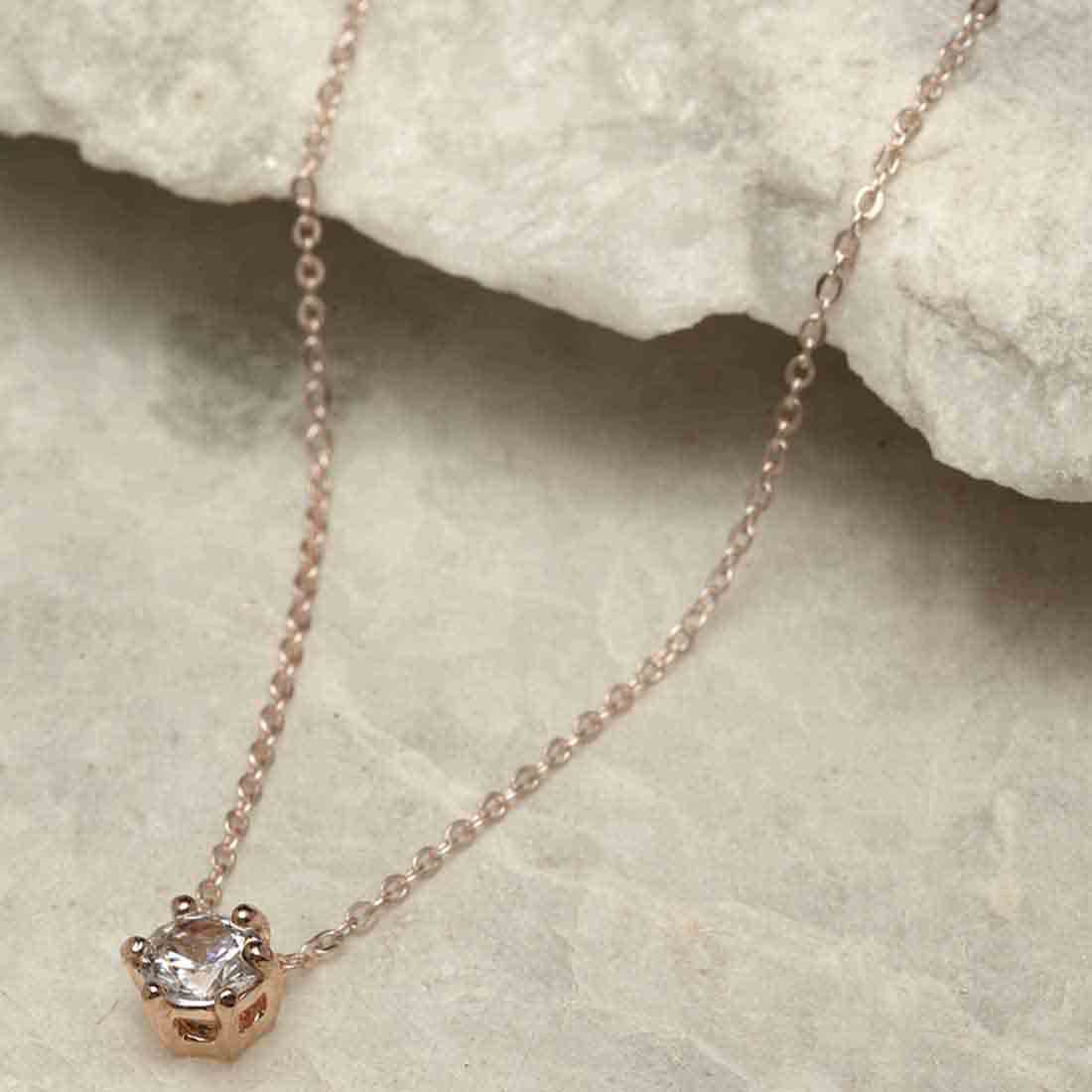 Rose gold Crystal Pendant
