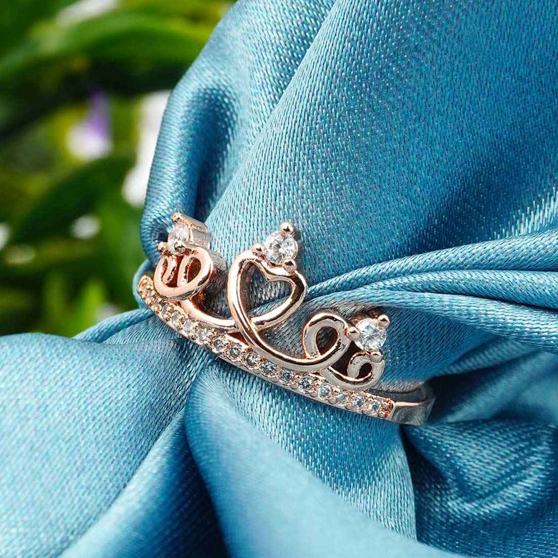 Rosegold Crown Ring