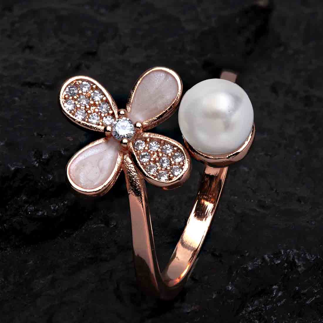Rosegold Daisy Ring