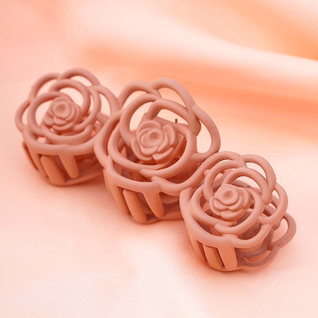 Brown Rose Hair Clutch