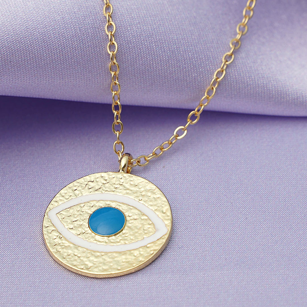 Round Evil Eye Necklace